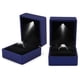 thumbnail image 5 of Caja de almacenamiento de anillos con luz LED de moda, vitrina de joyería, regalo azul, 5 of 9