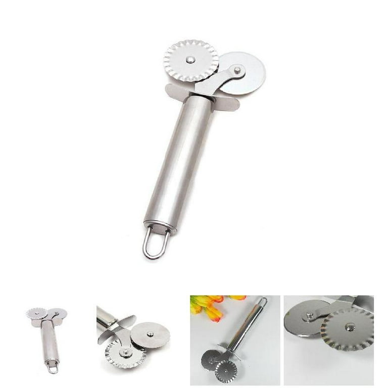 Food Grade Stainless Steel Pizza Cutter Multi-Wheel Dough Divider Past –