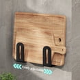 thumbnail image 6 of Weloille 2 Pairs Pot Lid Storage Pots and Pans Organizer Pot Lid Stand Serving Tray Organizer Dish Rack Pot Cover Door Bracket Bakeware No Punching, 6 of 8
