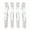 White, variant on Professional Crocodile Grip No-Slip Sectioning Clips - 4pc