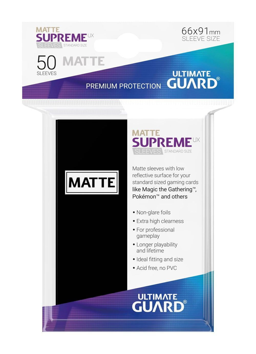 Ultimate Guard SUPREME UX MATTE Standard Card Sleeves Pack of 50 BLACK 