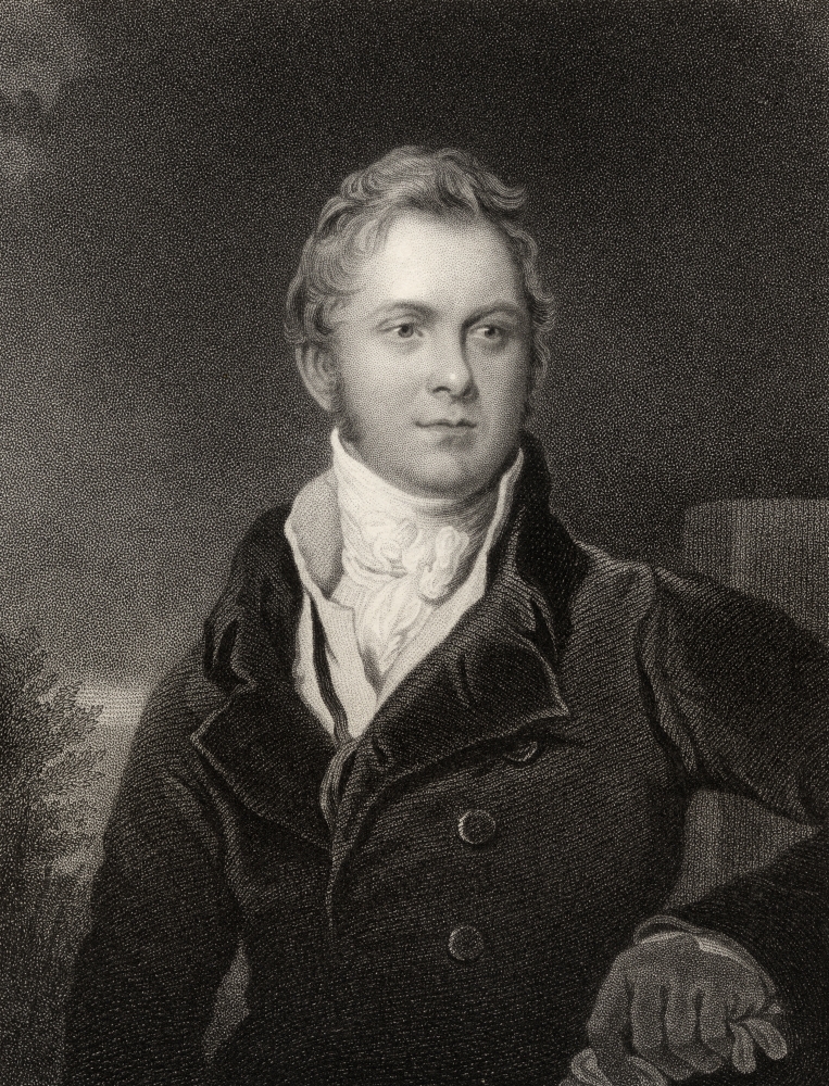Frederick John Robinson 1St Earl Of Ripon 1782 To 1859 Viscount Goderich 1827 To 1833 British Statesman And Prime Minister When He Was Known As Lord Goderich Engraved By J Jenkins After Sir T Lawrence