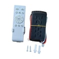 thumbnail image 2 of Juego de control remoto para luz de ventilador de techo, control remoto inalámbrico y receptor, motor de amplio voltaje de 50 W, universal para club, 2 of 8