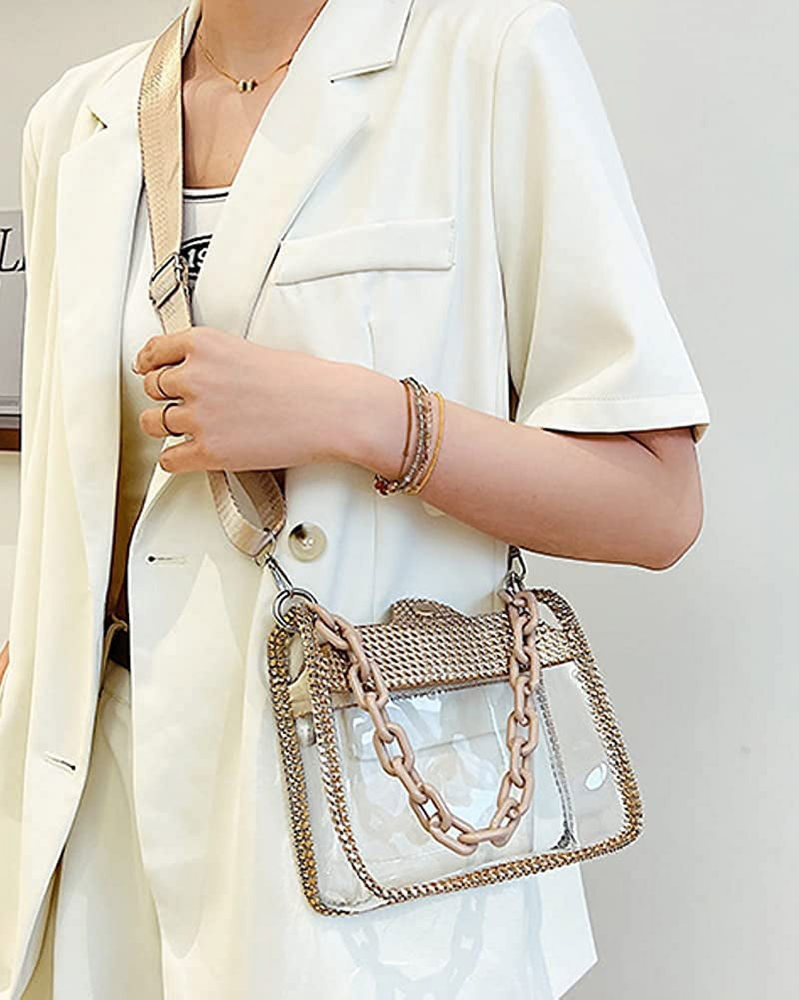 Pinfect Fashion Rhinestone Glitter Crossbody Bag Women PU Leather Chain  Shoulder Bags 