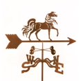 thumbnail image 1 of EZ Vane EZ1500-4S Arabian Horse Weathervane with Four Sided Mount, 1 of 1