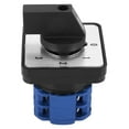 thumbnail image 4 of 660V 20A Switch 4-Position 2 Pole Rotary Selector Universal Rotary Cam Changeover Switch Electric Motor Reversing Switch,1 * Switch 4 * screw,Blue, 4 of 8