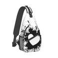 thumbnail image 2 of ZICANCN Crossbody Sling Bags for Women Men,Heart Blot Ink Design Casual Shoulder Backpacks for Hiking Daypacks, 2 of 9