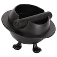 thumbnail image 3 of Contenedor de café en forma de planeta ABS negro para posos de café, perfecto para bares de cocina y oficina Elegante contenedor antideslizante para café, 3 of 8
