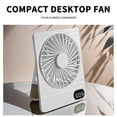 thumbnail image 4 of HOZVOMI Desktop Rechargeable Mini Fan Portable Silent Small Desk Fan Powerful Airflow for Office Dormitory Travel Use, 4 of 8
