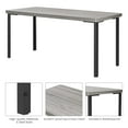 thumbnail image 4 of TROPOW Dining Table Set for 3,Compact Kitchen Table Set with 2 Upholstered Benches, Rectangle Modern Dining Table Chair for Small Spaces, Apartment,Gray, 4 of 8