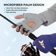 thumbnail image 3 of KastKing  Fingerless SPF Sun Gloves, UPF50+ Sun Protection Fishing Gloves, Hydrocool® Technology, Open Palm Design, Extended Cuff UV Protection Gloves for Fishing-Ultimate Angler, 3 of 10