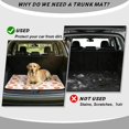thumbnail image 4 of Bulopur 29"x39" Car Trunk Mat Pink Bow Fall Cargo Liner Waterproof Autumn‑Theme Rear Trunk Pad for SUV Sedan, 4 of 7
