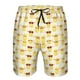 thumbnail image 3 of Balery Cute Yellow Duck Traje de Baño Estilo Hawaiano para Hombre, Shorts de Secado Rápido con Bolsillos-3X-Large, 3 of 6
