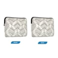 thumbnail image 7 of FORMRS 15"-15.6" Laptop Sleeve Protective Case Soft Carrying Quilted Computer Bag Cover, Light Gray Pattern, 7 of 7
