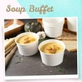 thumbnail image 3 of Paper Ice Cream Cups - 50-Count 16-Oz Disposable Dessert Bowls for Hot or Cold Food, 16-Ounce Party Supplies Treat Cups for Sundae, Frozen Yogurt, Soup, White, 3 of 4