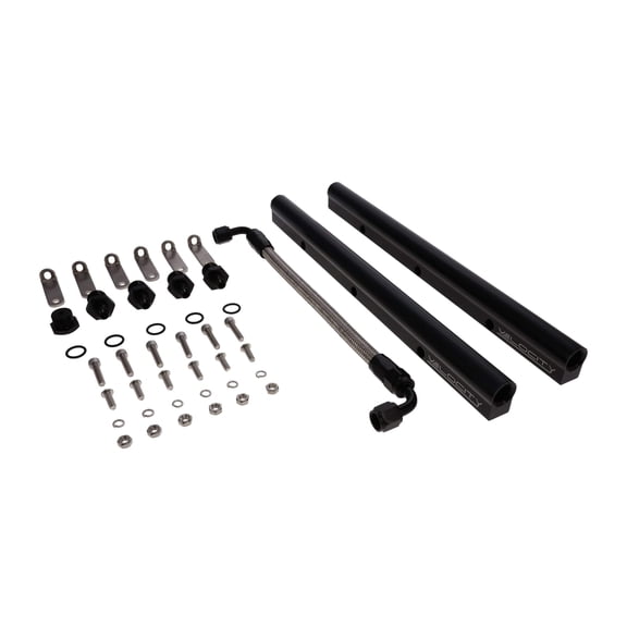 Velocity Billet Aluminum High Performance Fuel Rail Kit for LS3/L92 - Black