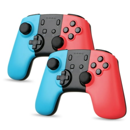 TSV 2/1Pack Wireless Controller for Nintendo Switch/Switch Lite, Wireless Remote Pro Controller Joypad Gamepad for Nintendo Switch Console Red & (Best Game Controller For Macbook Pro)