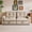 Brown + Plush Fabric + Polyurethane Foam, variant on a 77-inch convertible sofa bed, and a 2-in-1 piece suitable for both sitting and lying. Made of cloud-like fabric, it is applicable to living rooms, bedrooms and apart