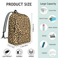 thumbnail image 5 of Leopard Print Backpack for School,Cute School Bag,Schoolbag with Adjustable Shoulder Straps & Padded Back,15.7"x11.8"x5.5", 5 of 5