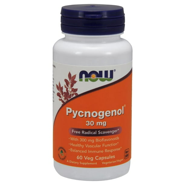 NOW Foods Pycnogenol 30 mg 60 Veg Caps
