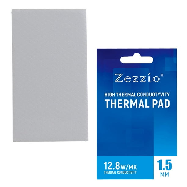 Almohadilla térmica de silicona de 12,8 W/mK con espesor de 0,5/1/1,5/2/3 mm de resistencia al calor 15 mm