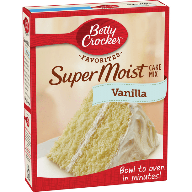 Betty Crocker Super Moist Vanilla Cake Mix 15 25 Oz Walmart Com Walmart Com