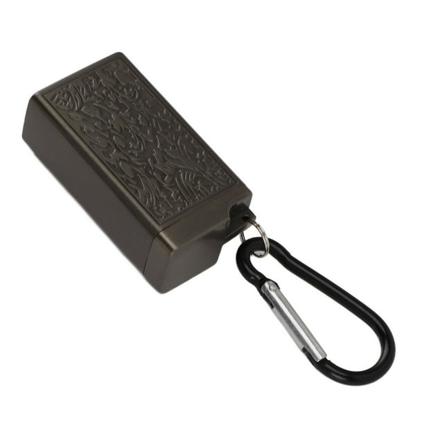 Cenicero Portátil de Bolsillo de Aleación de aluminio con tapa para uso en interiores y exteriores