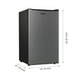 Galanz 3.5 Cu Ft Single Door Mini Fridge GL35S5, Stainless