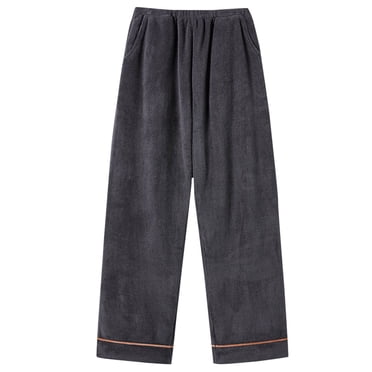 hotojiny Plush Pajama Pants for Women Classic Warm Sleep Pants Elastic Waist Sherpa Fuzzy Pj Bottoms Soft Loungewear L-4XL