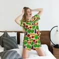thumbnail image 5 of Sikiie Vegetable Womens Pajama Sets Short Sleeve Top With Pants Sleepwear 2 Piece Lounge SetMedium, 5 of 6