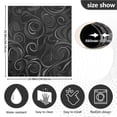 thumbnail image 6 of Dailycode Dishwasher Magnet Cover Magnetic Fridge Door Cover Home Kitchen Decor, Light Black Mysterious Swirling Plants, 23"x 26", 6 of 6
