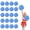 Blue+White, variant on 20 Pcs Cheerleading Pom Poms,13.7inch Cheerleading Handheld Squad Pompoms for Sports Team Cheer Spirit Games Dance Party Adults