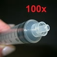 thumbnail image 6 of XIRQI 100x 10mL Syringes Luer Lock Screw Tip Liquid Plastic 10cc Sterile Feeder Clear, 6 of 6