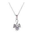thumbnail image 1 of Collier pour Femmes Design en Carton Diamant Acier Titane Brillant Collier Clavicule Collier en Pierre Naturelle pour Femmes, 1 of 5