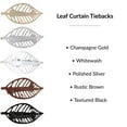 thumbnail image 7 of Rustic Brown Leaf Curtain Tiebacks Set of 2, 7 of 7