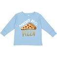 thumbnail image 3 of Inktastic Powered by Pizza Boys or Girls Long Sleeve Toddler T-Shirt, 3 of 5