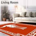 thumbnail image 2 of ODIKA 6'x9' Machine Washable Non-Slip Area Rug, Proud Alumni Heritage Memorabilia Showpiece High Traffic Rug, Red, 669704, 2 of 7