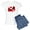With Blue Strpe Pant, variant on CafePress - Scuba55 Women's Light Pajamas - Women's Short Sleeve Print T-Shirt and Pants Light Cotton Pajama Set