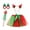 Green, variant on LUOGENLI Dress Kids Girls Christmas Dance Party Cartoon Tulle Skirt Ballet Skirts Hairband 4Pcs Set Dress for Girls Midi Length Plus Size White 4-6 Years