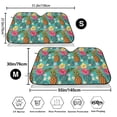 thumbnail image 7 of Lsque Pineapple Car Windshield Sun Shade | Accordion Folding Style Auto Shade for Car Truck SUV Van | Blocks UV Rays Sun Visor Protector | Small, 7 of 7
