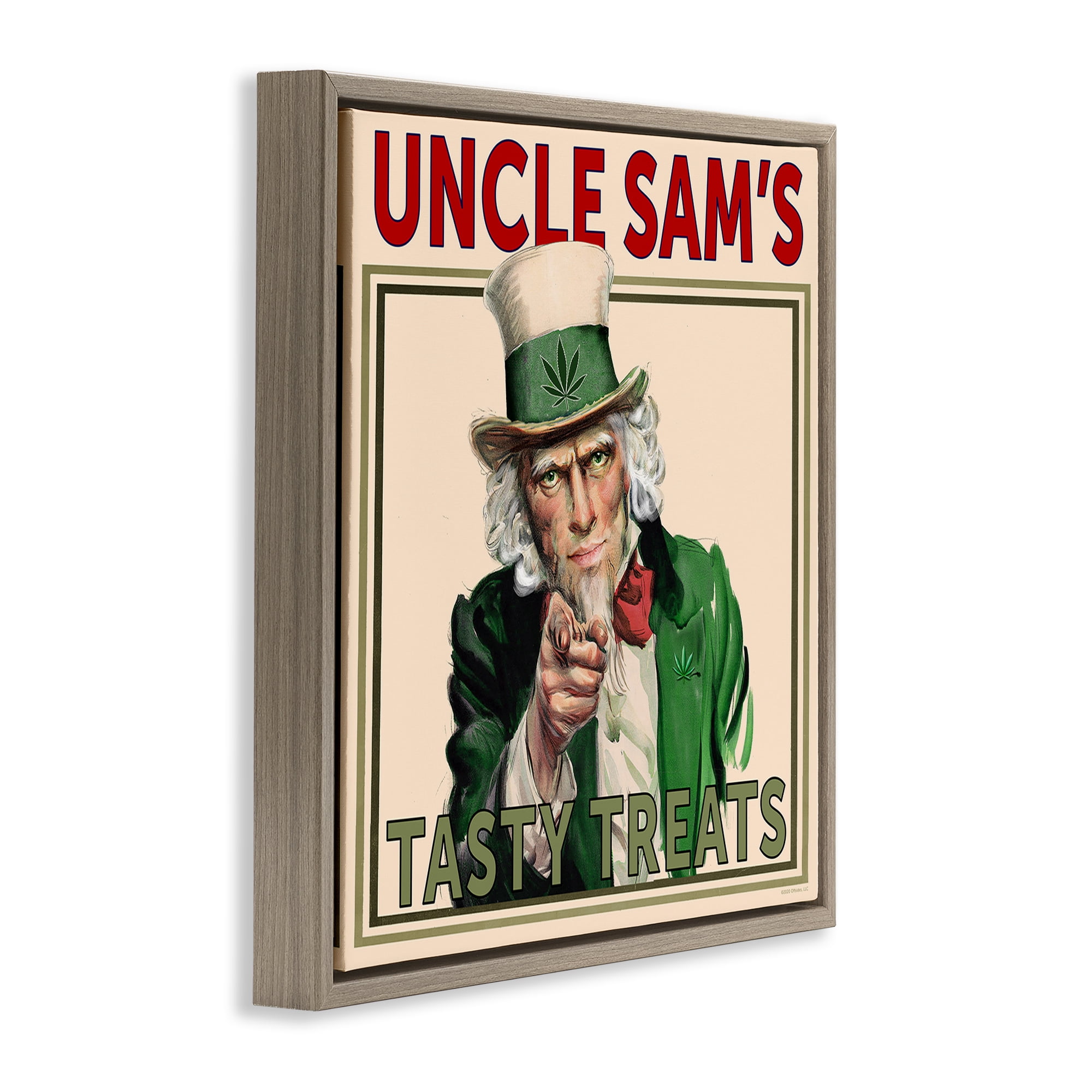 Stupell Industries Vintage Character Tasty Treats People Painting Brown Floater Framed Canvas Art Print Wall Art, 18 x 18