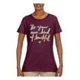 thumbnail image 2 of Positivity saying Pop Culture Womens Graphic T-Shirt, Maroon, 3XL, 2 of 3