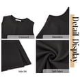 thumbnail image 5 of Fantaslook Tank Dresses for Women Crewneck Sleeveless Mini Sundresses Casual Summer Split Dress, 5 of 8