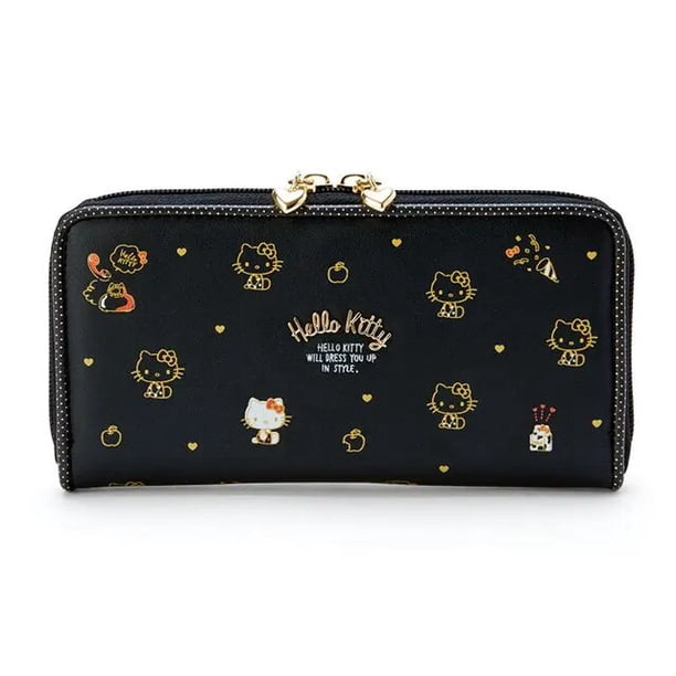Sanrio-cartera de Hello Kitty, Cinnamoroll portatarjetas, My Melody Pu, monedero informal, bolsa para tarjetas