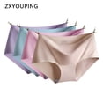 thumbnail image 2 of ZXYOUPING seamless panties ice silk sexy panties low waist ultra-thin breathable underwear women, 2 of 4