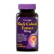 Natrol Black Cohosh, 80mg, Capsules, 60 ea