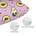thumbnail image 3 of Honeii Different Avocados Print Pillow Cases,Plush Throw Pillow Covers,Decorative Pillowcase for Sofa, Couch, Living Room-20"x30", 3 of 6