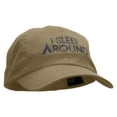 thumbnail image 5 of I sleep Around Embroidered Low Profile Dyed Cotton Twill Cap - Khaki OSFM, 5 of 5