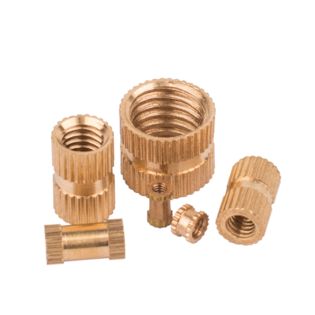 Insert Nut Hot Melt Inset Thread Copper Knurled Embedment Assortment Kit Set