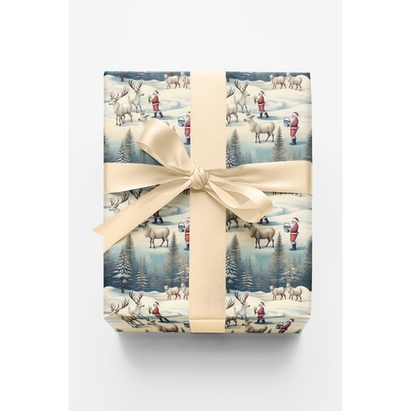 London Penny Premium Wrapping Paper - North Pole Nibbles
